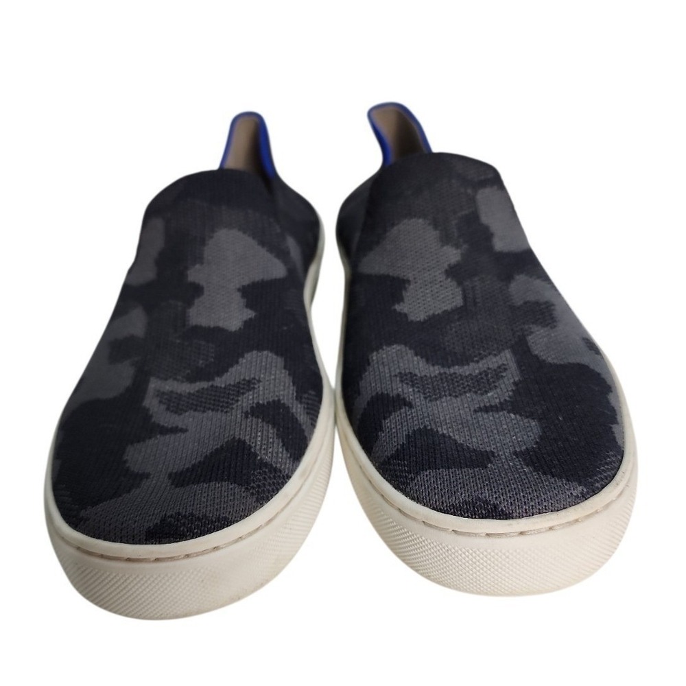 Rothy's The Sneaker Women 8.5 Grey Camo Sustainable Washable Casual Slip On